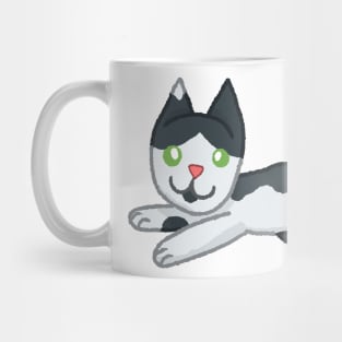 Floppy Cat [Black And White] Mug